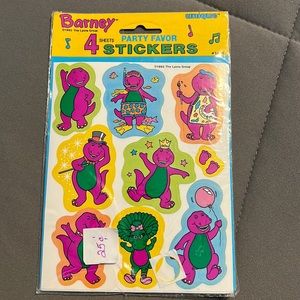 Vintage Barney Stickers